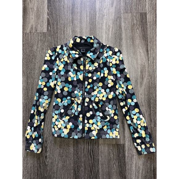 Marc Jacobs Jackets & Blazers - Marc Jacobs preppy polka dot spring faux denim y2k designer zip up jacket small